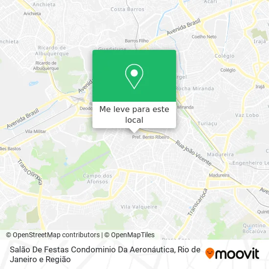 Salão De Festas Condominio Da Aeronáutica mapa
