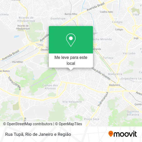 Rua Tupã mapa