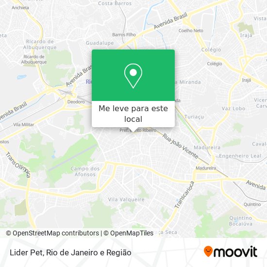 Lider Pet mapa