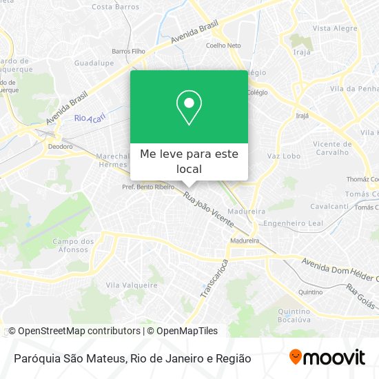 Paróquia São Mateus mapa