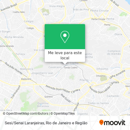 Sesi/Senai Laranjeiras mapa