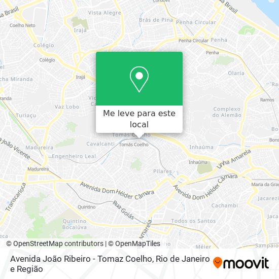 Avenida João Ribeiro - Tomaz Coelho mapa