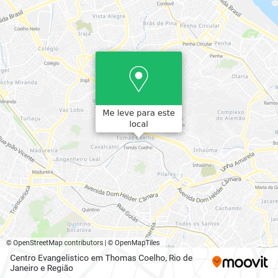 Centro Evangelistico em Thomas Coelho mapa