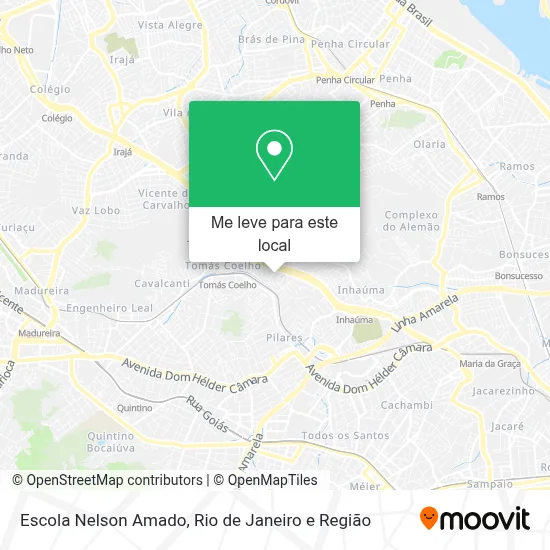 Escola Nelson Amado mapa