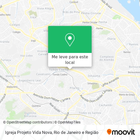 Igreja Projeto Vida Nova mapa