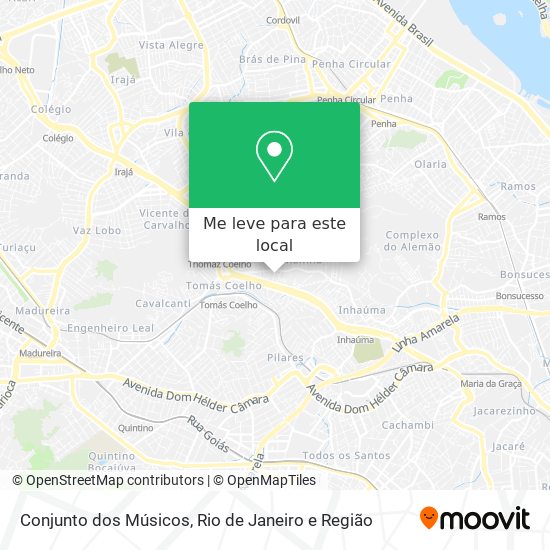 Conjunto dos Músicos mapa