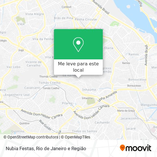 Nubia Festas mapa
