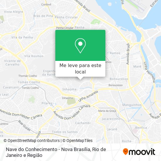 Nave do Conhecimento - Nova Brasília mapa
