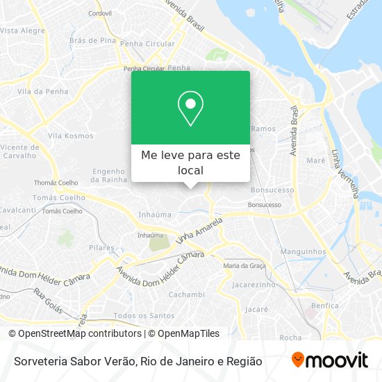 Sorveteria Sabor Verão mapa