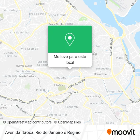 Avenida Itaoca mapa