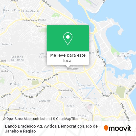 Banco Bradesco Ag. Av dos Democráticos mapa