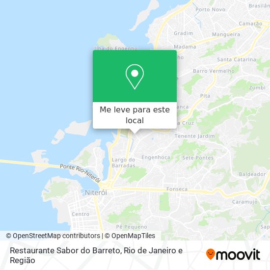 Restaurante Sabor do Barreto mapa