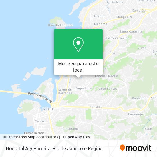 Hospital Ary Parreira mapa