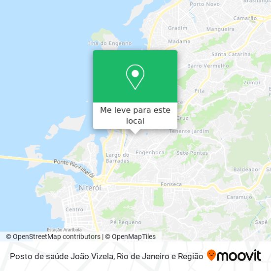 Posto de saúde João Vizela mapa