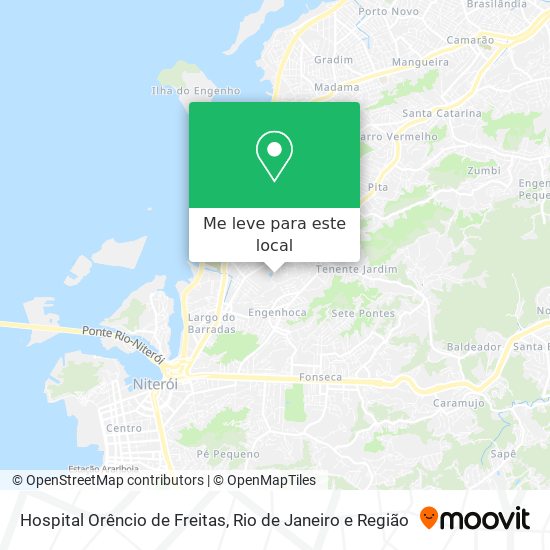 Hospital Orêncio de Freitas mapa