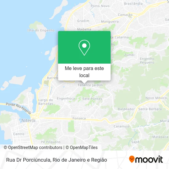 Rua Dr Porciúncula mapa