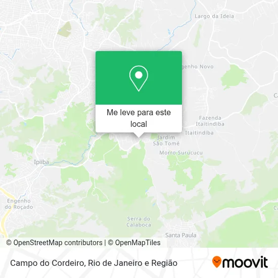 Campo do Cordeiro mapa