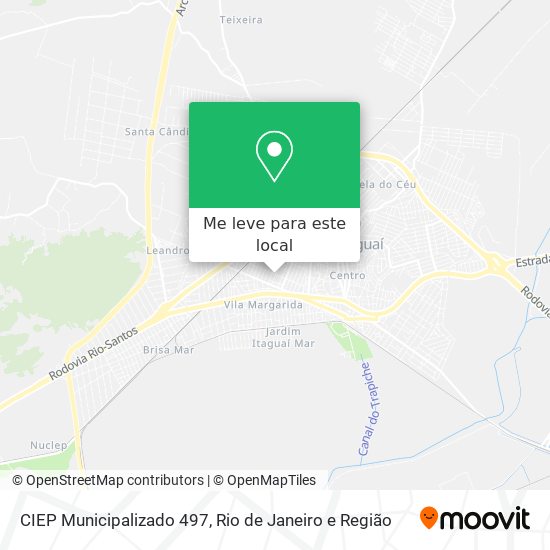 CIEP Municipalizado 497 mapa