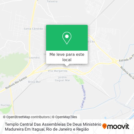 Templo Central Das Assembleias De Deus Ministério Madureira Em Itaguaí mapa