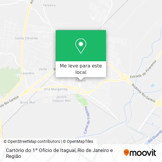 Cartório do 1º Ofício de Itaguaí mapa