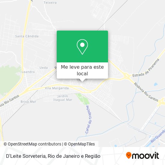 D'Leite Sorveteria mapa