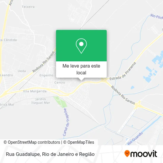Rua Guadalupe mapa