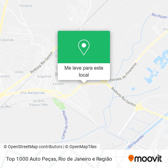 Top 1000 Auto Peças mapa