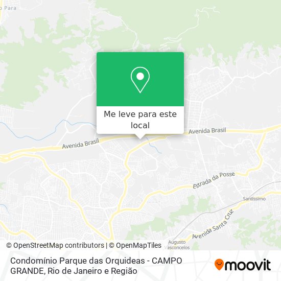 Condomínio Parque das Orquideas - CAMPO GRANDE mapa