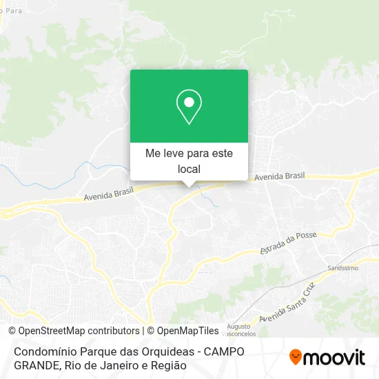 Condomínio Parque das Orquideas - CAMPO GRANDE mapa