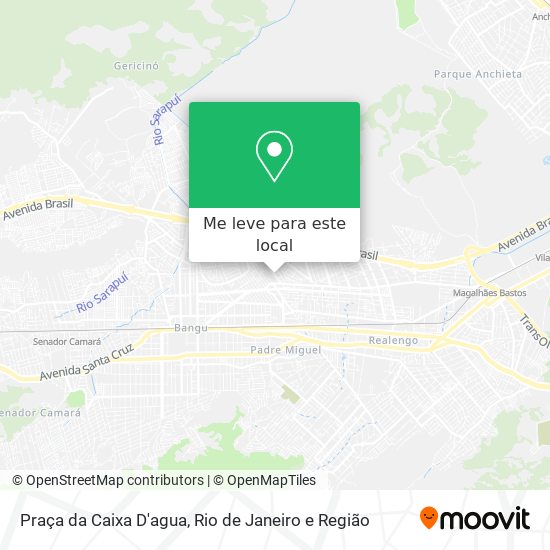 Praça da Caixa D'agua mapa