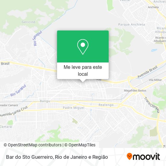 Bar do Sto Guerreiro mapa