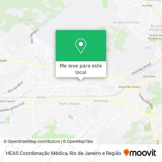 HEAS Coordenação Médica mapa