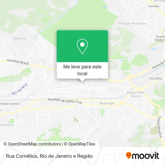 Rua Cornélius mapa