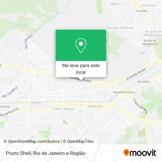 Posto Shell mapa