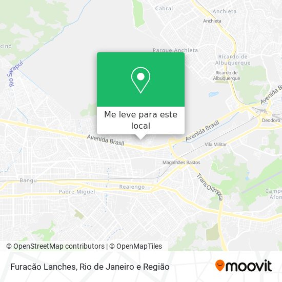 Furacão Lanches mapa