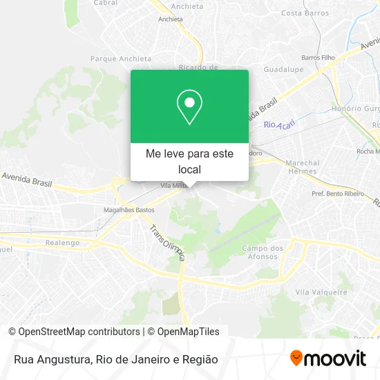 Rua Angustura mapa