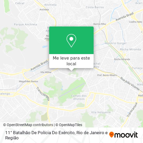 11° Batalhão De Polícia Do Exército mapa