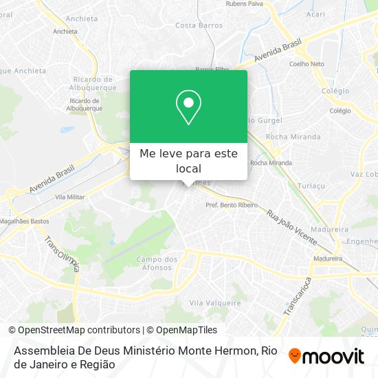 Assembleia De Deus Ministério Monte Hermon mapa