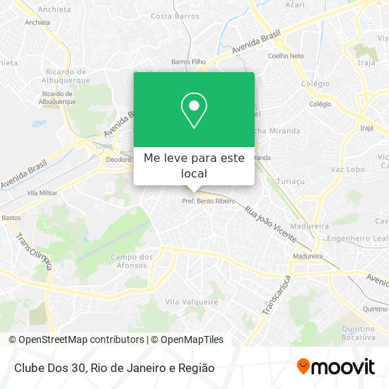 Clube Dos 30 mapa