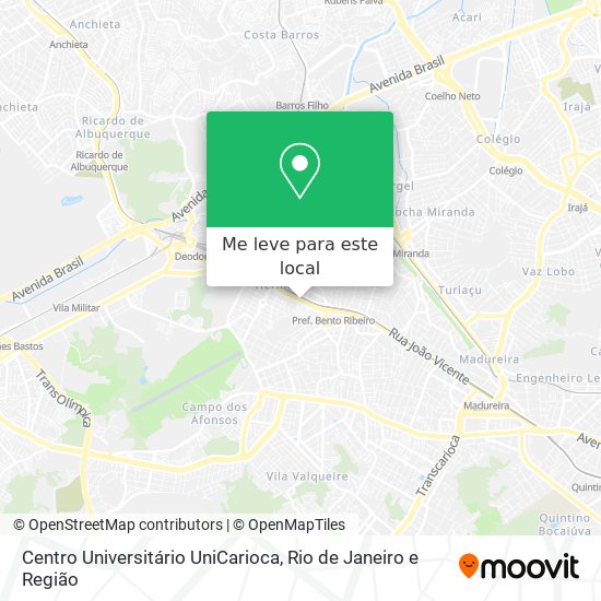 Centro Universitário UniCarioca mapa