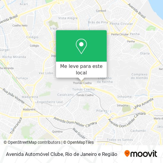 Avenida Automóvel Clube mapa