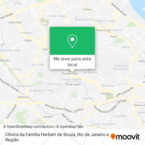 Clínica da Família Herbert de Souza mapa