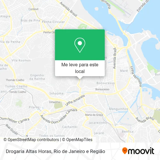 Drogaria Altas Horas mapa
