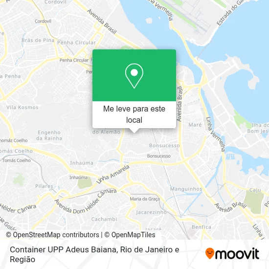 Container UPP Adeus Baiana mapa