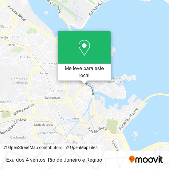 Exu dos 4 ventos mapa