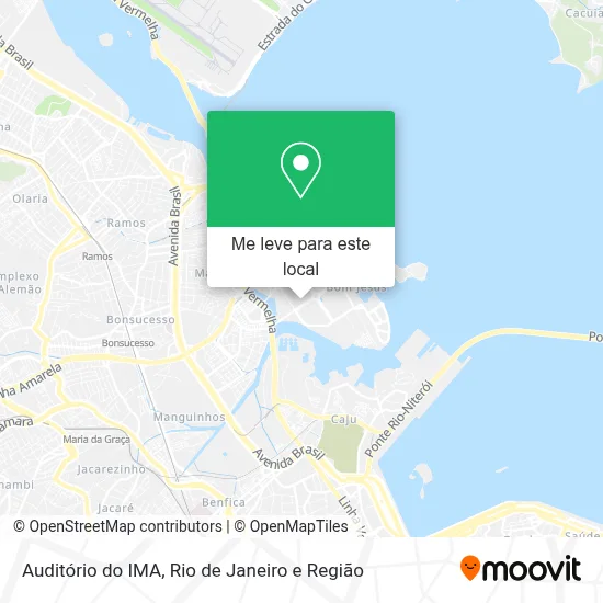 Auditório do IMA mapa