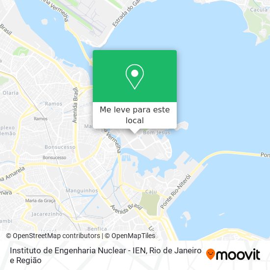 Instituto de Engenharia Nuclear - IEN mapa