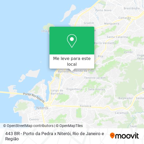 443 BR - Porto da Pedra x  Niterói mapa