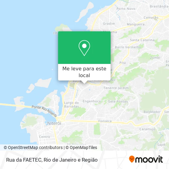 Rua da FAETEC mapa