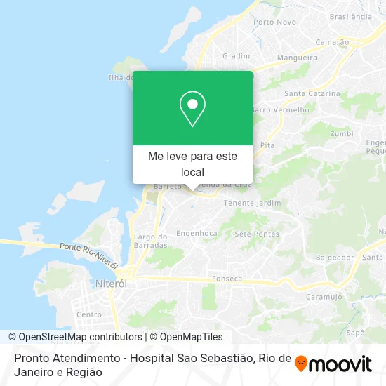 Pronto Atendimento - Hospital Sao Sebastião mapa